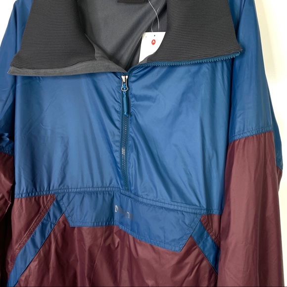 Marmot Lynx DriClime Anorak Jacket Denim Burgundy - Picture 5 of 6